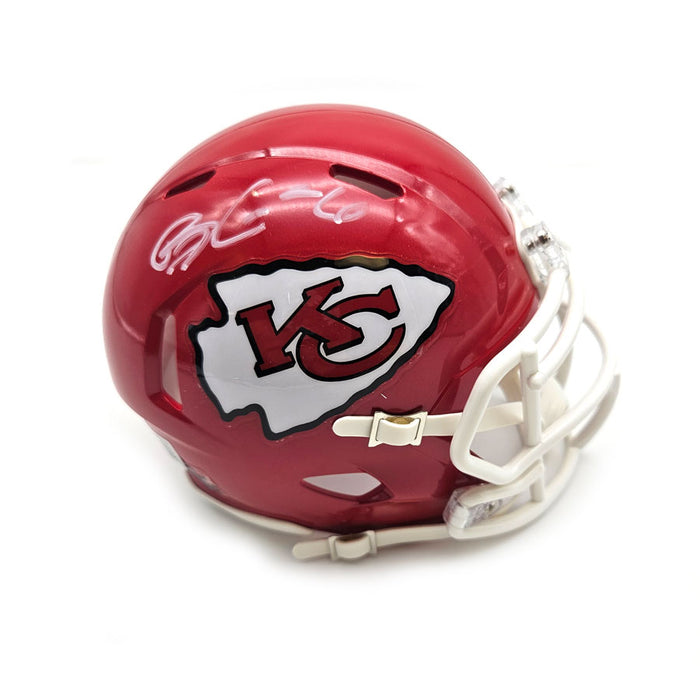 Bryan Cook Signed Kansas City Red Speed Mini Helmet