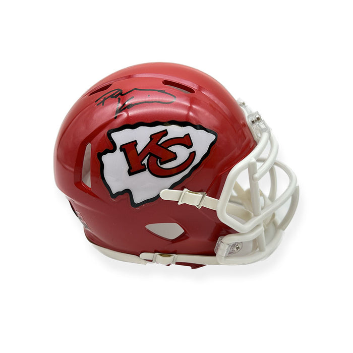 Darian Kinnard Signed Kansas City Chiefs Red Speed Mini Helmet (Black Ink)