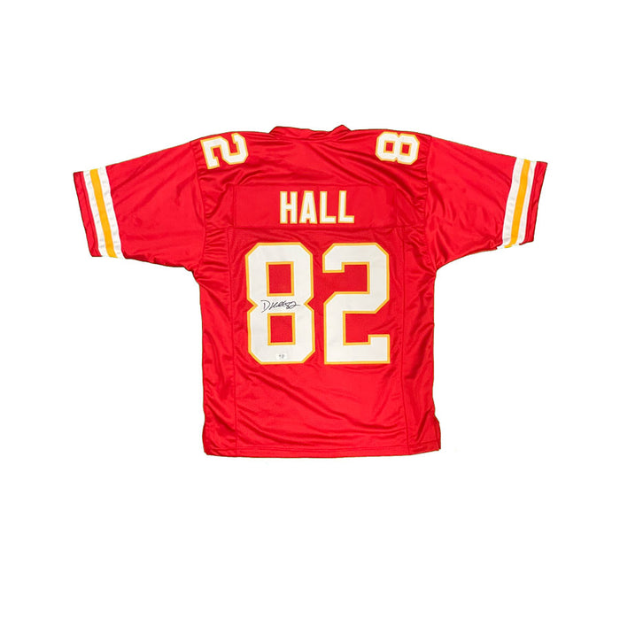 Dante Hall Signed Custom Red Jersey