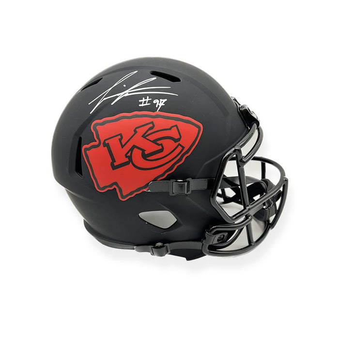 Felix Anudike-Uzomah Signed Kansas City Chiefs Eclipse Full Size Helmet