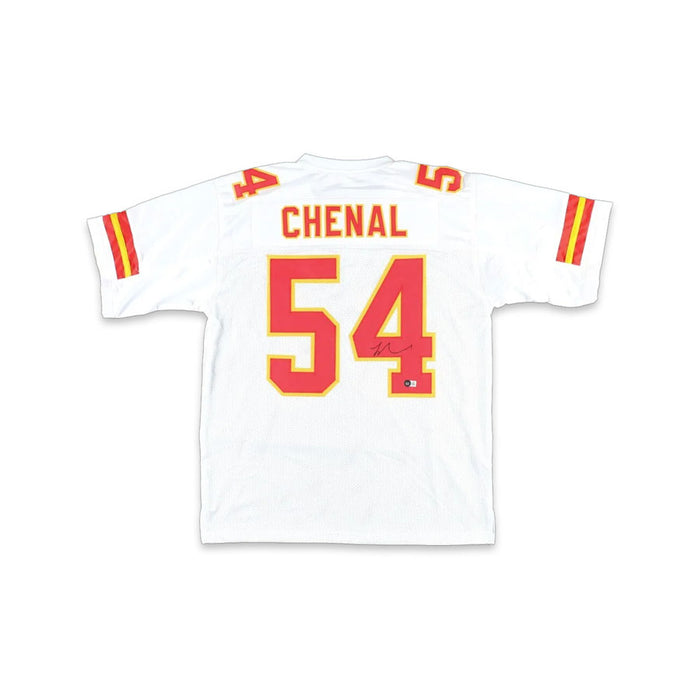 Leo Chenal Signed Custom White Football Jersey