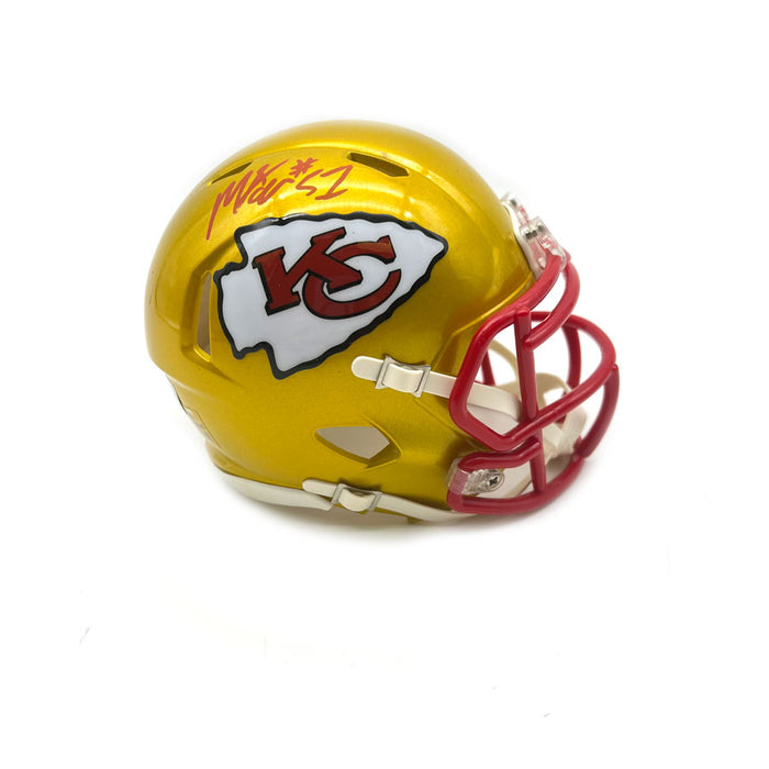 Mike Danna Signed Kansas City Chiefs Mini Flash Helmet