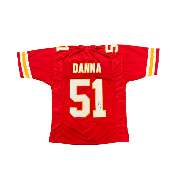 Mike Danna Signed Custom Red Football Jersey