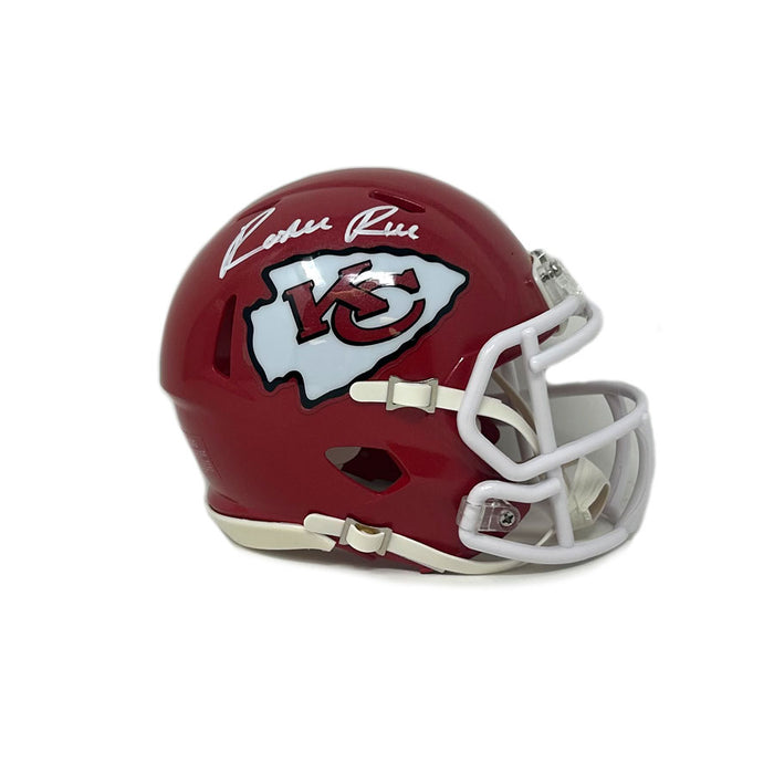 Rashee Rice Signed Kansas City Chiefs Speed Mini Helmet (White Ink)